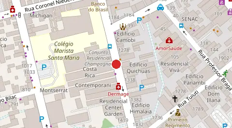 Mapa da localização