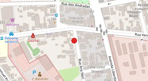 Mapa da localização