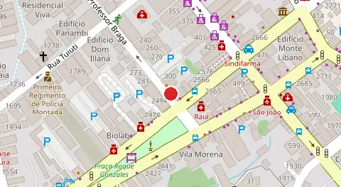 Mapa da localização