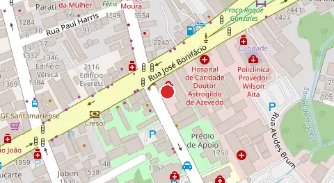 Mapa da localização