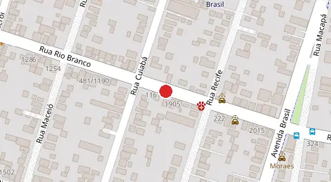 Mapa da localização