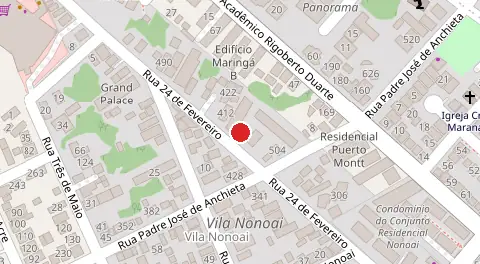 Mapa da localização