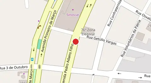Mapa da localização
