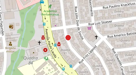 Mapa da localização