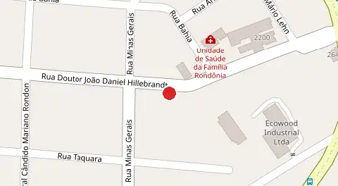 Mapa da localização
