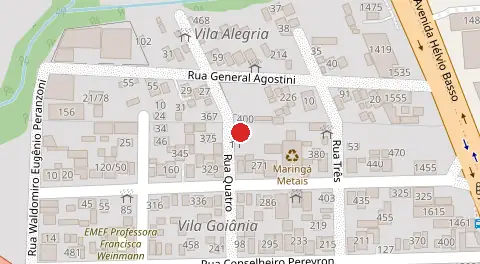 Mapa da localização
