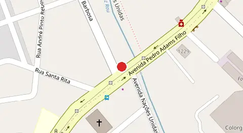 Mapa da localização
