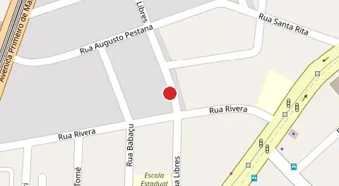Mapa da localização