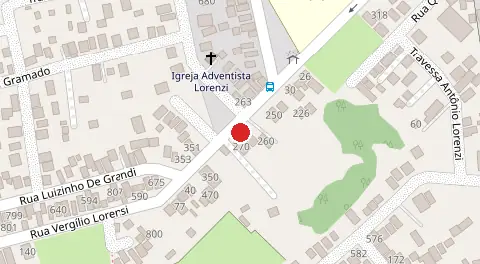 Mapa da localização