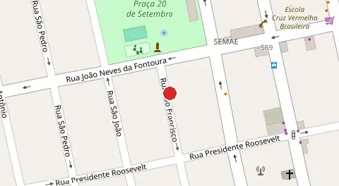 Mapa da localização