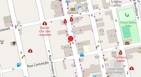 Mapa da localização