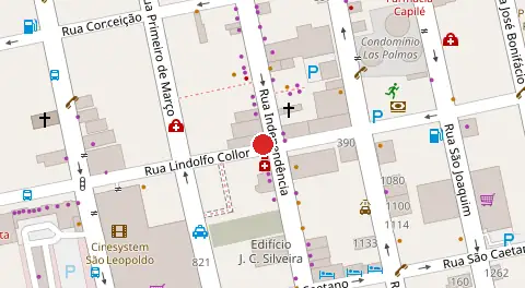 Mapa da localização