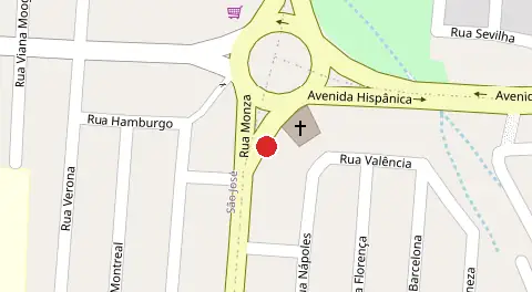 Mapa da localização