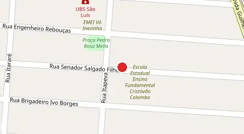 Mapa da localização