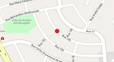 Mapa da localização