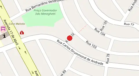 Mapa da localização