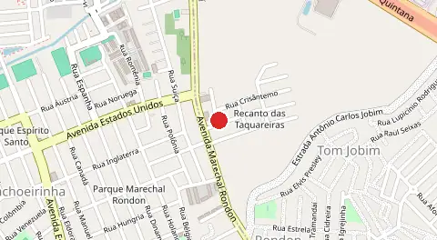 Mapa de Recanto da Taquareiras