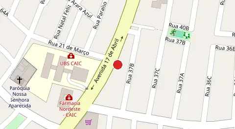 Mapa da localização