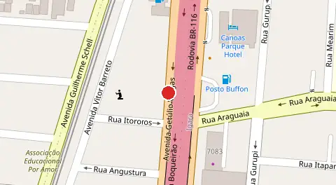 Mapa da localização