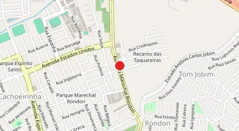 Mapa de Recanto das Taquareiras