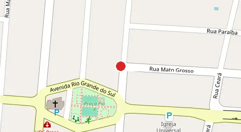 Mapa da localização