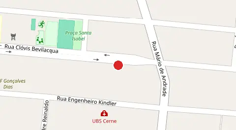 Mapa da localização