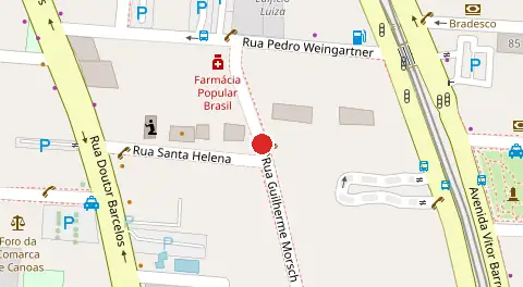 Mapa da localização