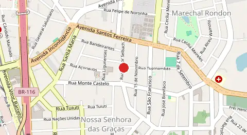 Mapa de Nossa Senhora das Gracas