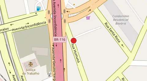 Mapa da localização