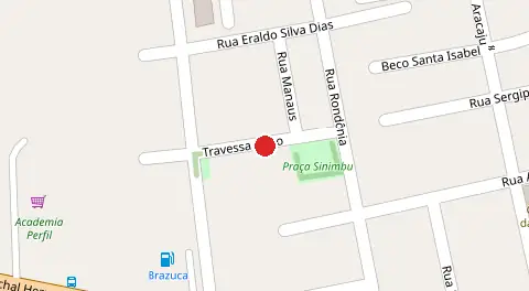 Mapa da localização
