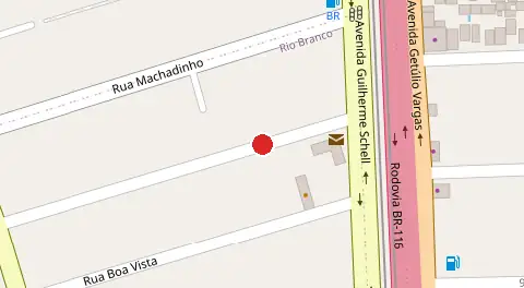 Mapa da localização