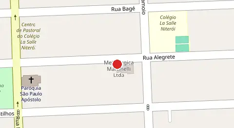 Mapa da localização