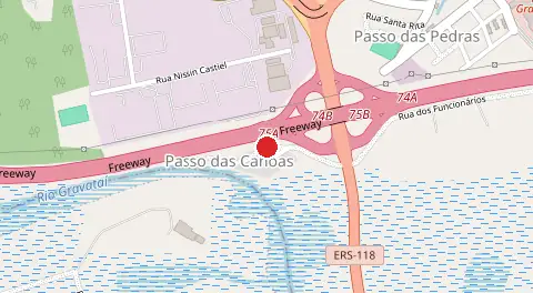 Mapa de Passo das Canoas