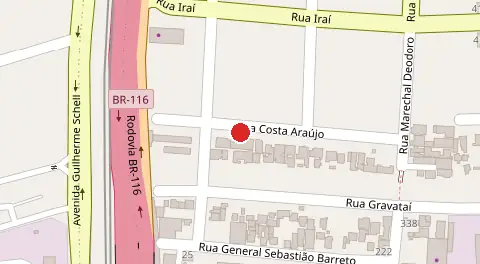 Mapa da localização