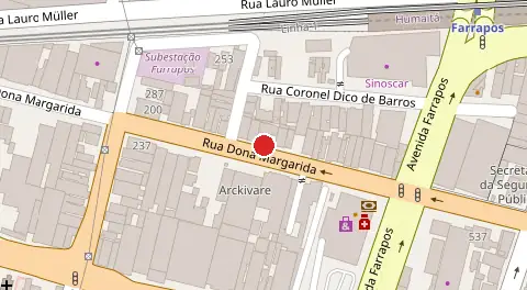 Mapa da localização
