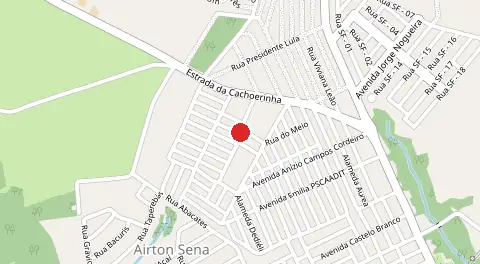 Mapa de Loteamento Airton Senna