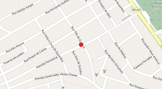 Mapa da localização