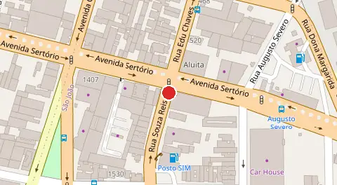 Mapa da localização