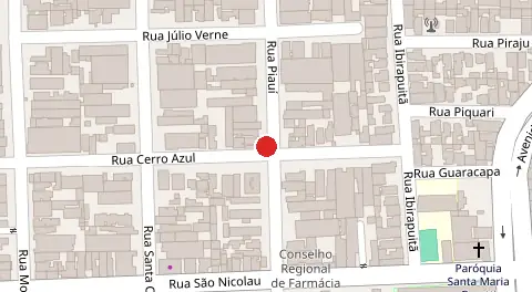 Mapa da localização
