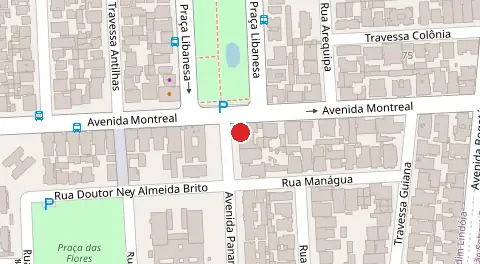 Mapa da localização