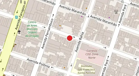 Mapa da localização