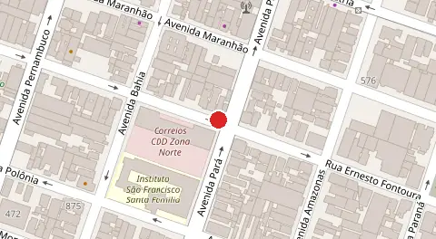 Mapa da localização
