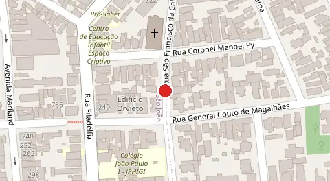 Mapa da localização