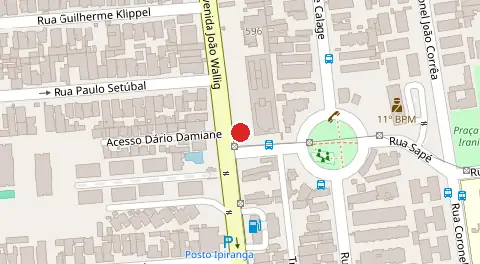 Mapa da localização