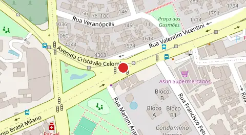 Mapa da localização