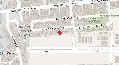 Mapa da localização