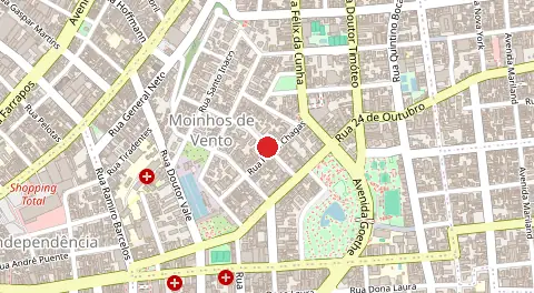 Mapa de Moinhos de Vento