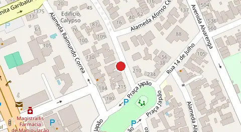 Mapa da localização