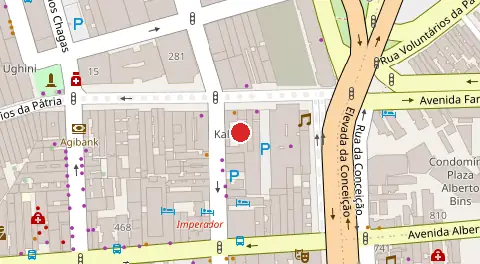 Mapa da localização