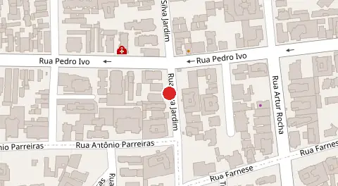 Mapa da localização